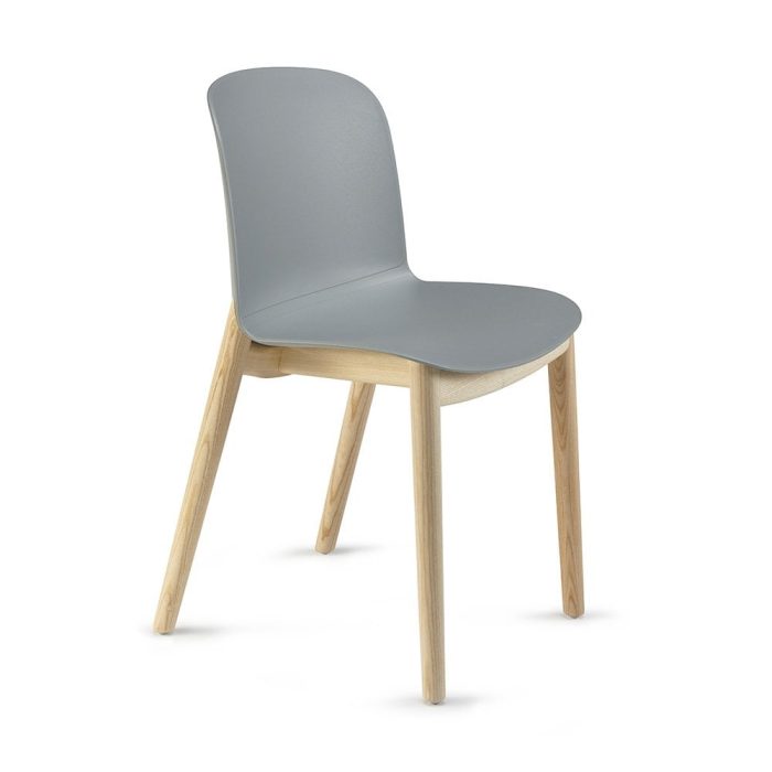 Relief Wooden Leg Side Chair