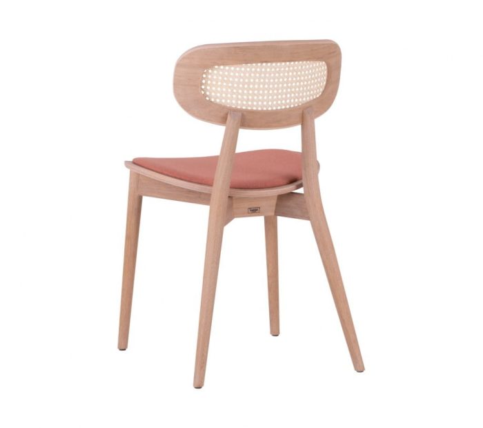 Heima Upholstered Rattan Side Chair