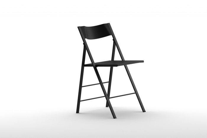 Pocket Wood Folding Chair
