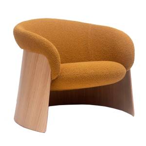Ginger Wood Lounge Chair
