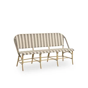Sofie Outdoor Striped Bench