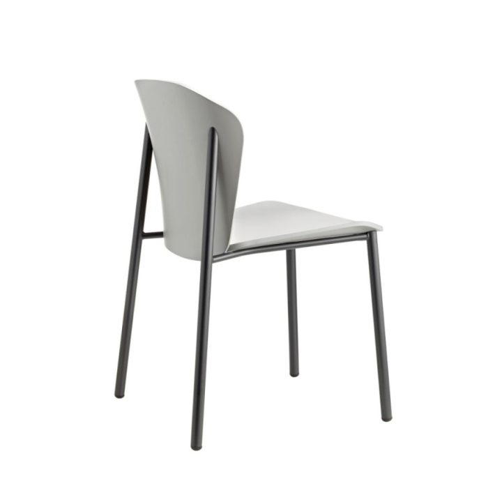 Finn Metal Wood Side Chair
