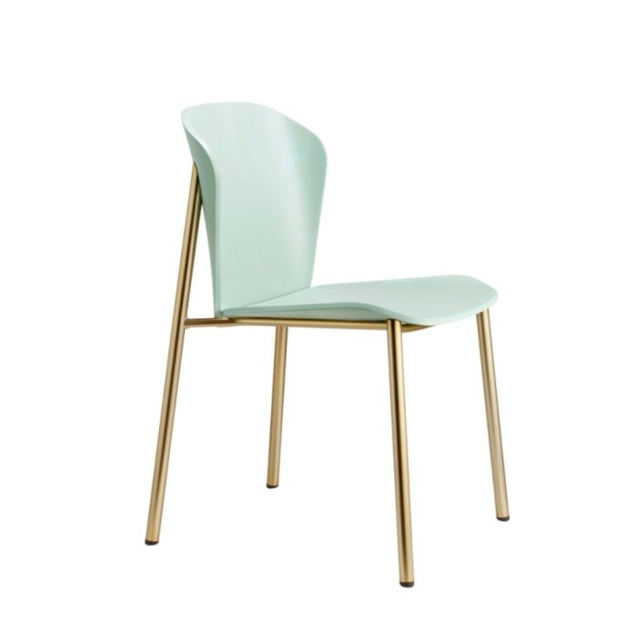 Finn Metal Wood Side Chair
