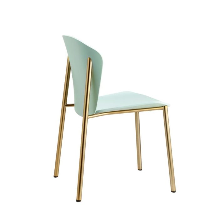 Finn Metal Wood Side Chair