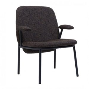 Lana Steel High Back Lounge Chair With Arms
