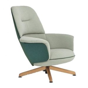 Ulis Wooden Back Lounge Chair