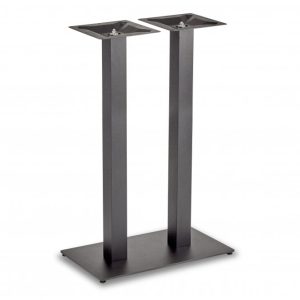 Hugo Square Twin Base Poseur Height Table Base