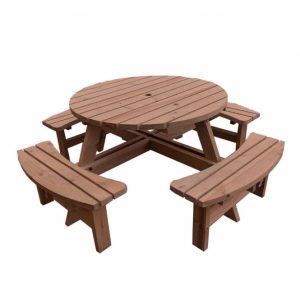 Round 8 Seater Picnic Bench