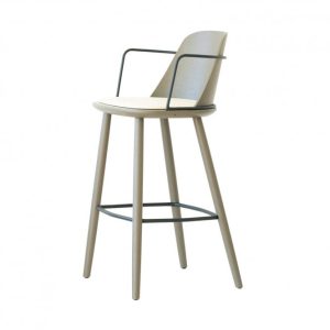 Nura Upholstered Barstool with Arms