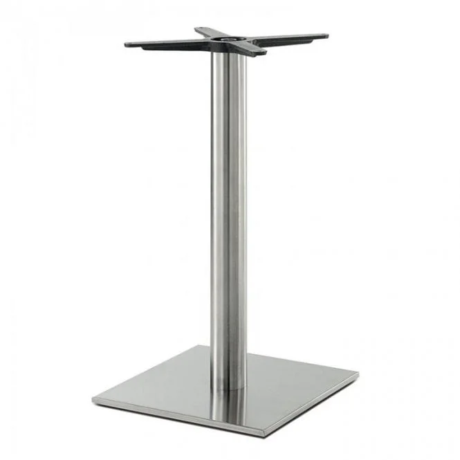 Hugo Square (RC) D1 table base - Brushed S/S